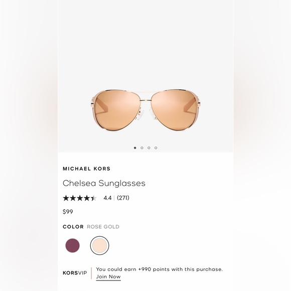 Michael Kors Sunglasses MK1101B Chelsea Bright 11086F - Picture 2 of 4